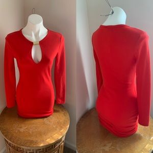 Red dress good for the holidays  comfortable